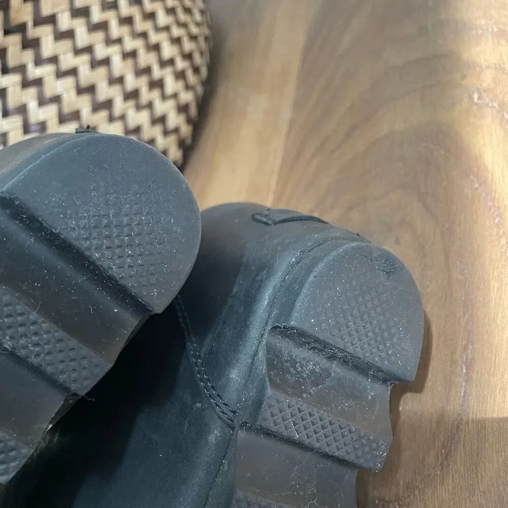 Sorel Conquest Wedge Waterproof Snow Boots Black Grey 6.5
